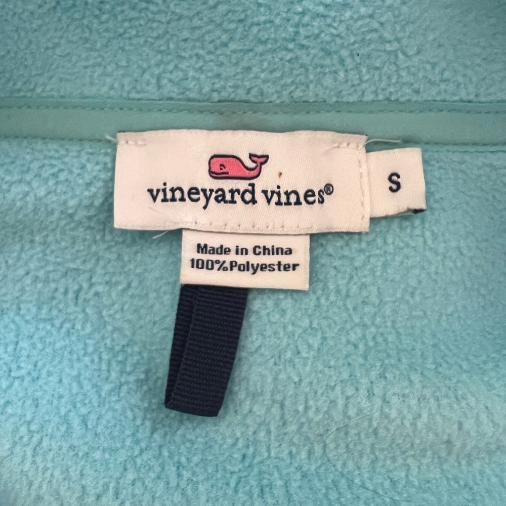 Martha’s Vineyards Vineyard Vines 1/2 Zip Fleece Pullover Sweater | Blue | S - Picture 7 of 7
